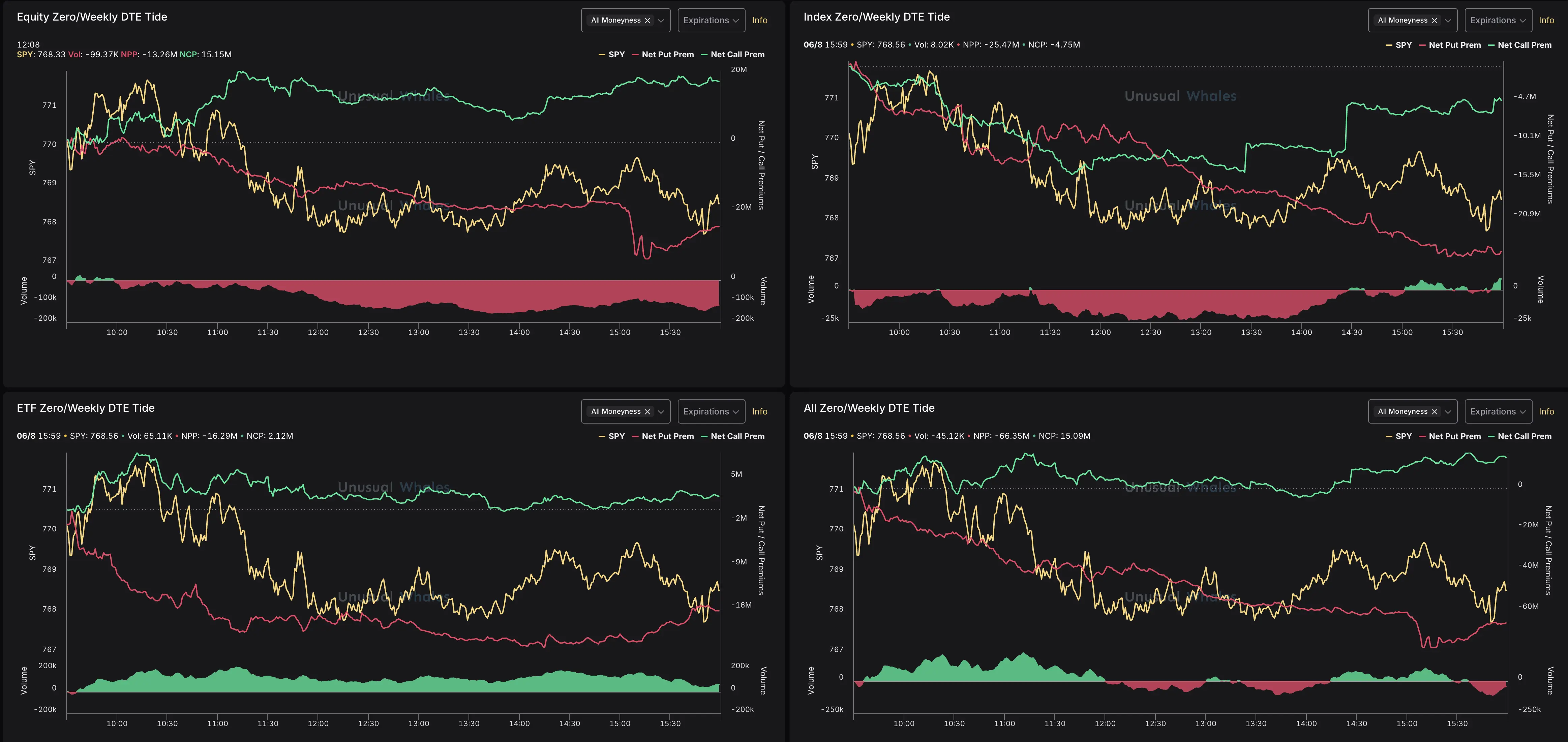 0DTE options flow tool Interface